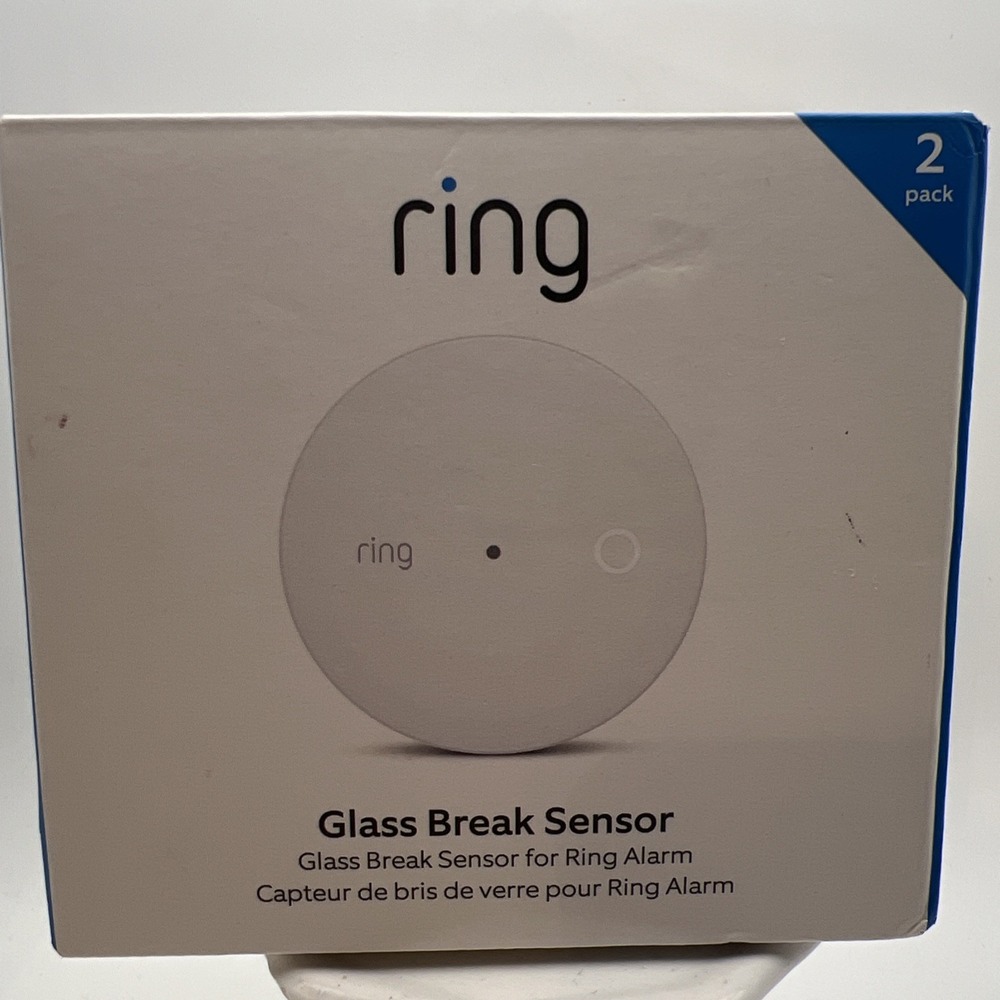 Ring Alarm Glass Break Sensor 2-Pack 4AG1S1-0EN0 New